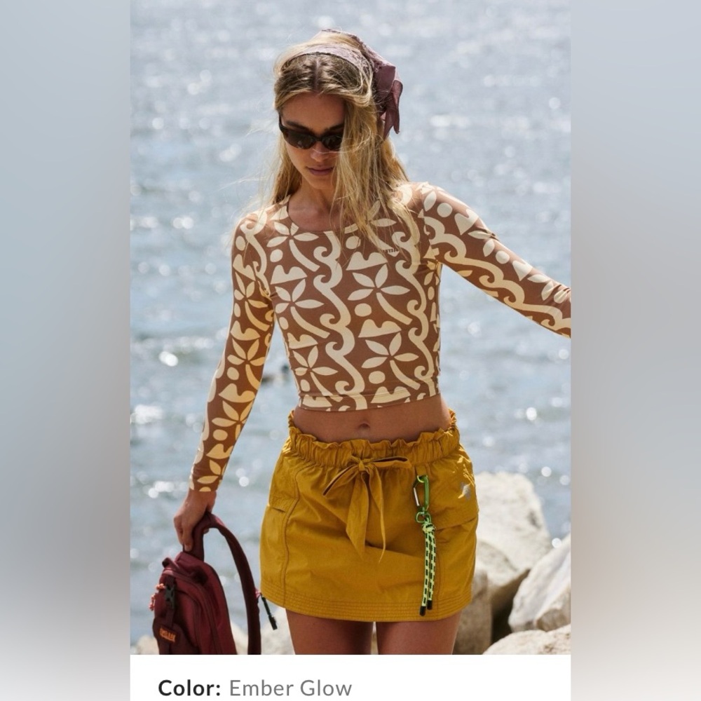 Free People Movement ~ In The Wild Skort ~ NWT Color ~ Ember Glow ~ XS - Picture 9 of 9